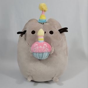 Gund Pusheen Snackables Birthday Cupcake Plush Stuffed Animal - Kawaii